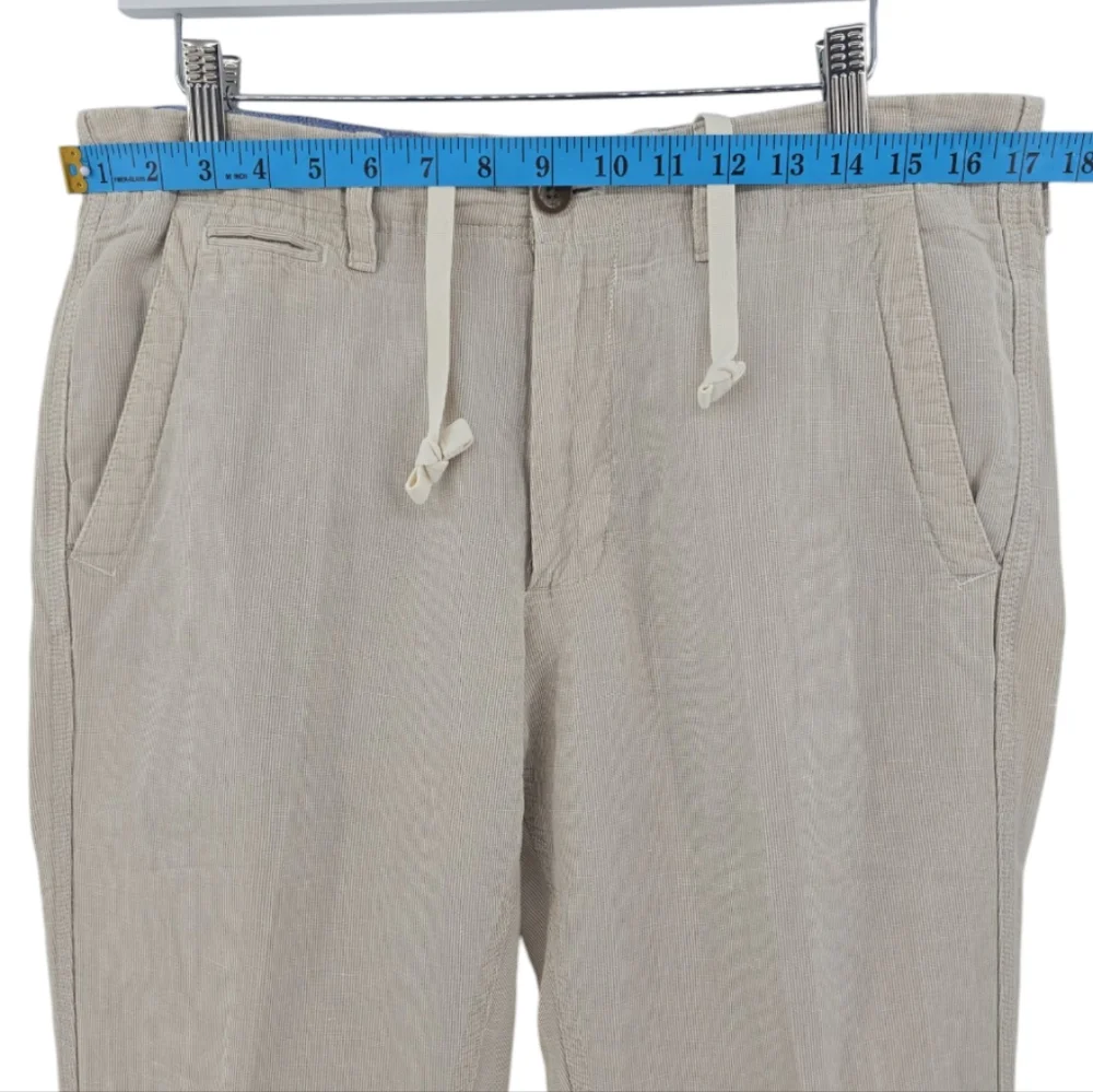 Banana Republic Men's Linen-Cotton Blend Pant Size 32 x 32 Drawstring